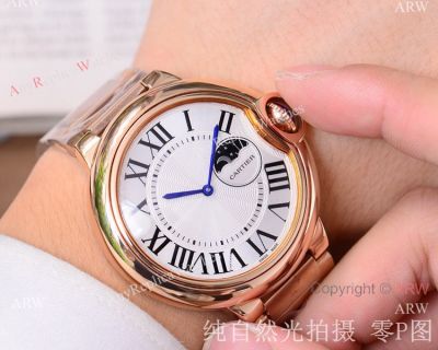 Replica Cartier Ballon Bleu de Moon phase 43mm Watch Automatic